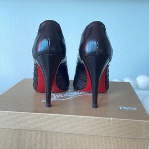 Christian Louboutin Inverness 100 Apollo Calf Brown Size 36